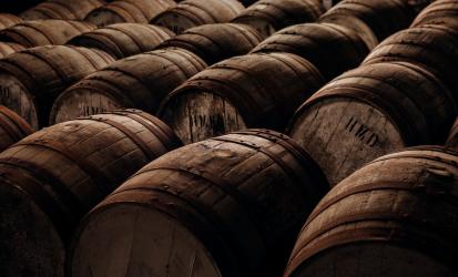 Edrington casks maturing
