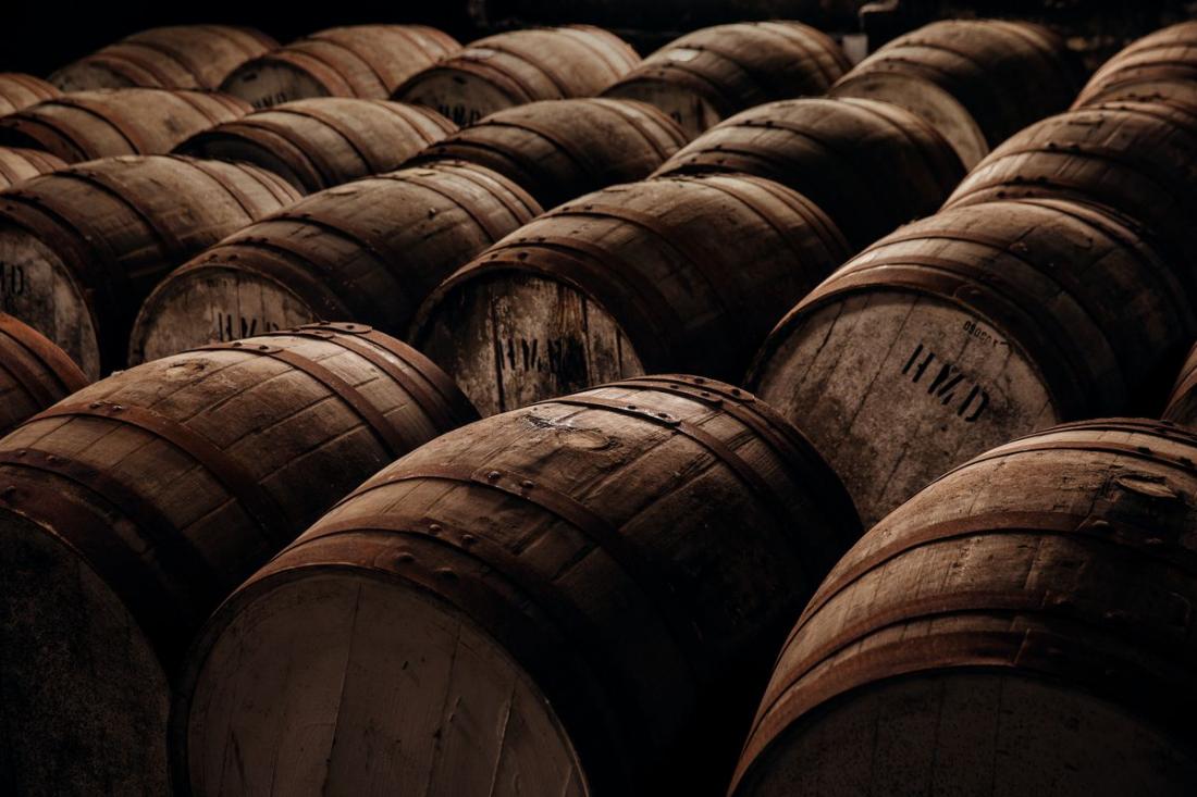 Edrington casks maturing