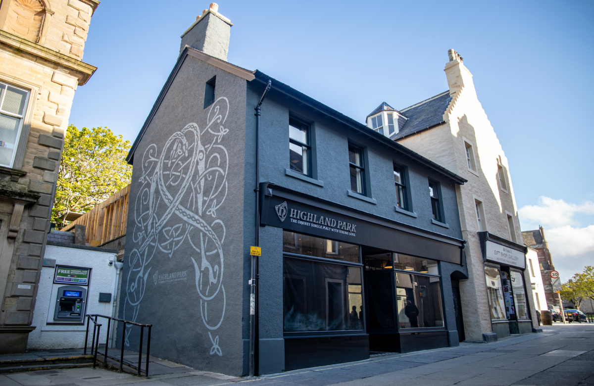Highland Park store exterior in Kirkwall, Orkney