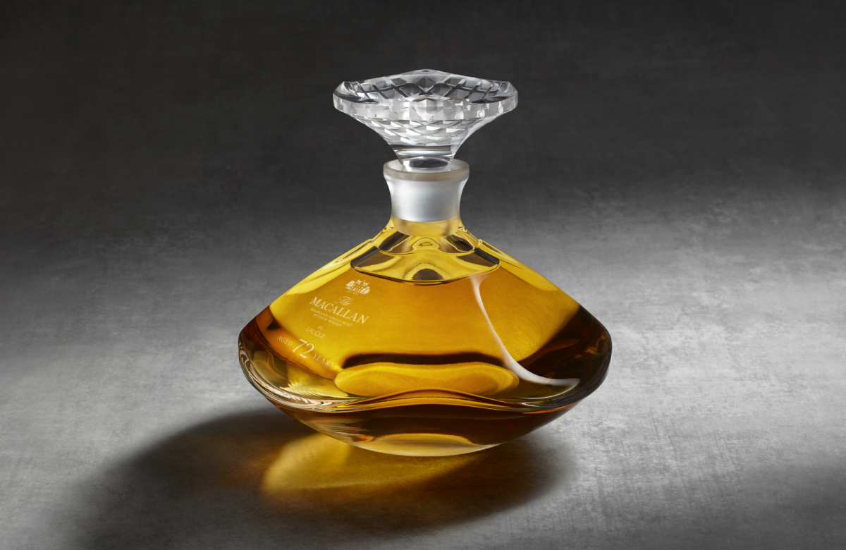 Close up of The Macallan Genesis Decanter
