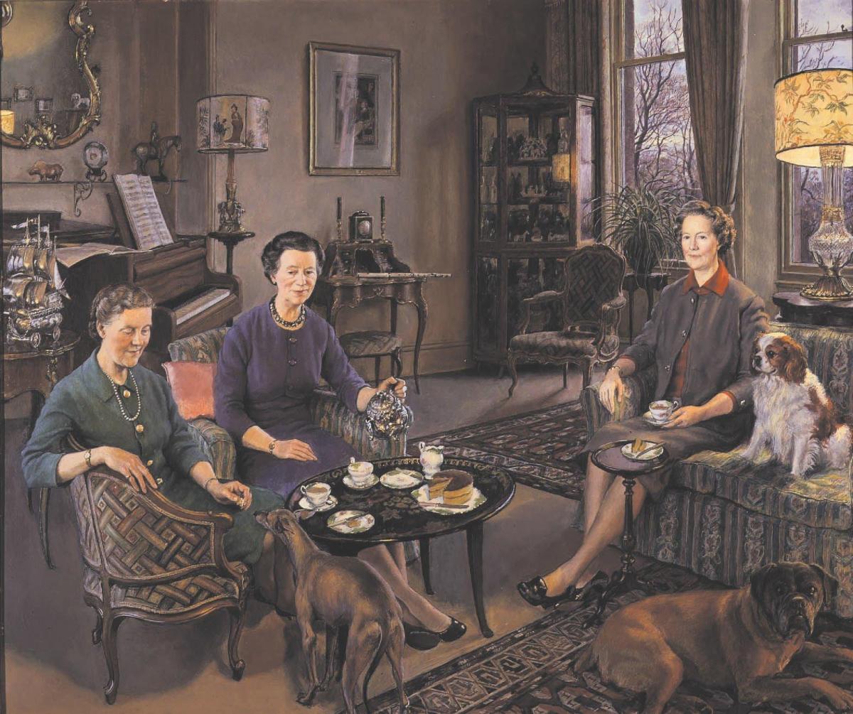 Painting of the Robertson sisters